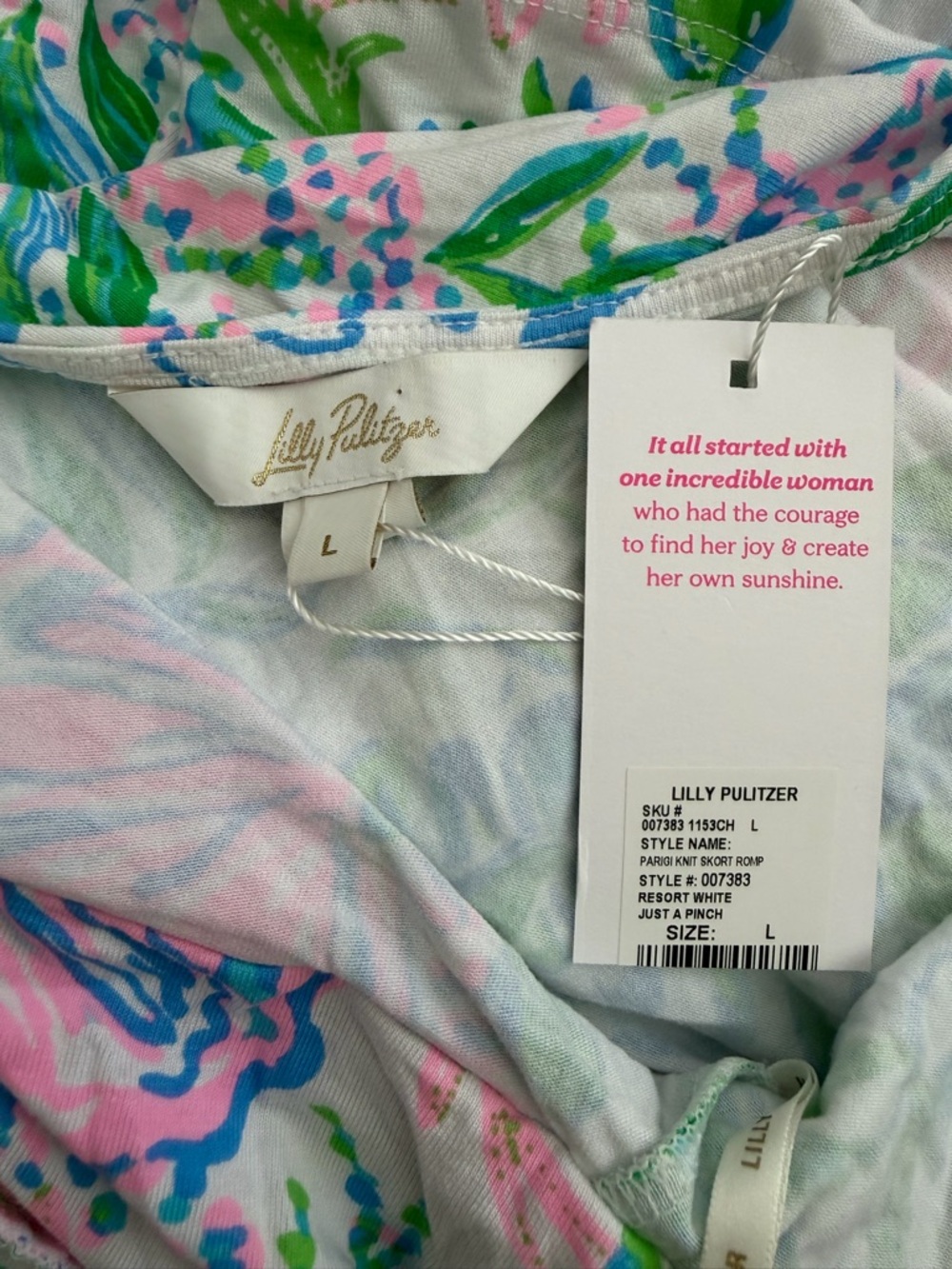 Lilly Pulitzer Parigi Skort Romper Size Large NWT - Picture 6 of 7